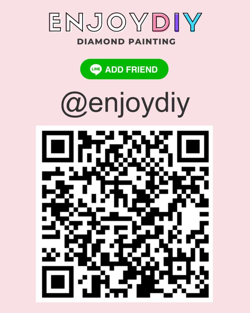 คิวอาร์โค้ดแอดไลน์ @enjoydiy