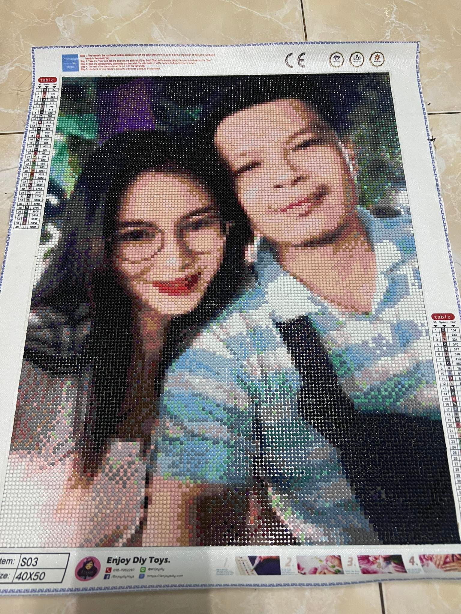 รีวิว ภาพคู่ ขนาด 40 × 50 ซม.